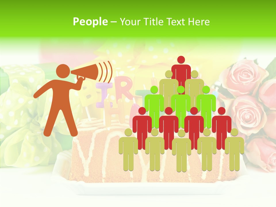 Arrangement Anniversary Birthday PowerPoint Template