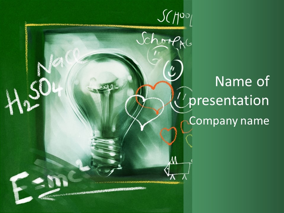 Smudgy Electricity Brainstorming PowerPoint Template