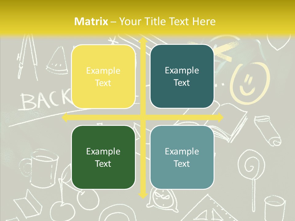 Empty Frame Lettering PowerPoint Template