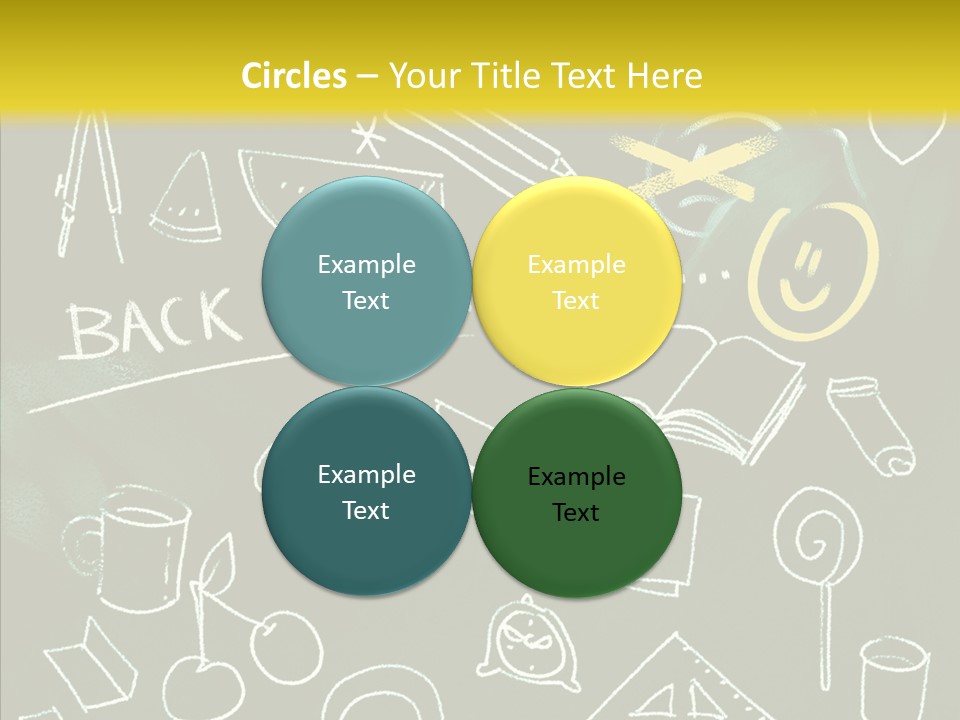 Empty Frame Lettering PowerPoint Template