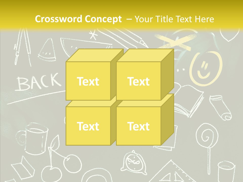 Empty Frame Lettering PowerPoint Template