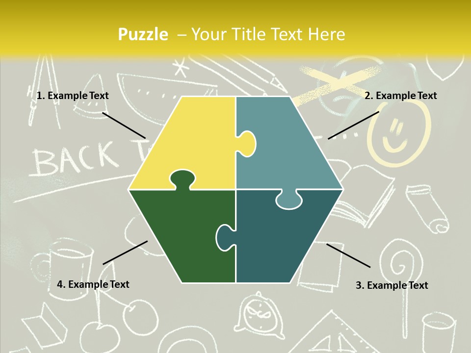 Empty Frame Lettering PowerPoint Template