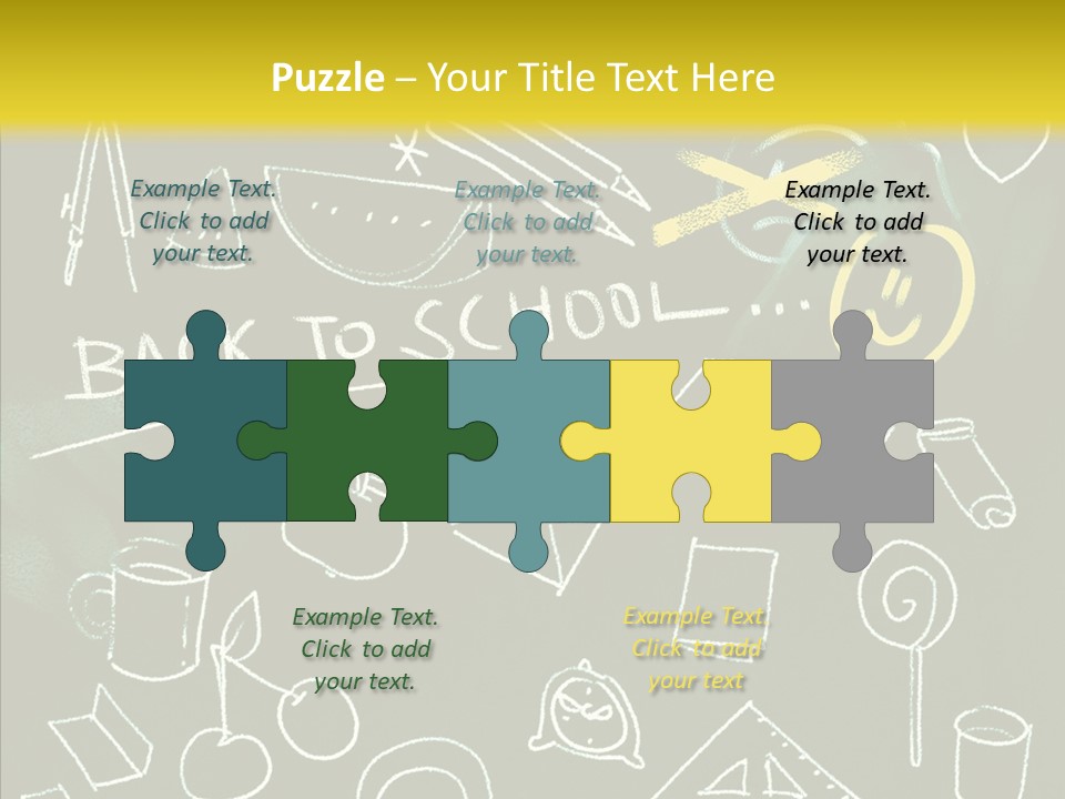 Empty Frame Lettering PowerPoint Template