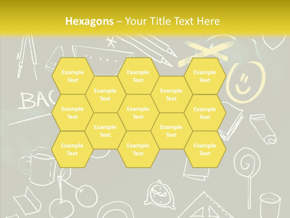 Empty Frame Lettering PowerPoint Template