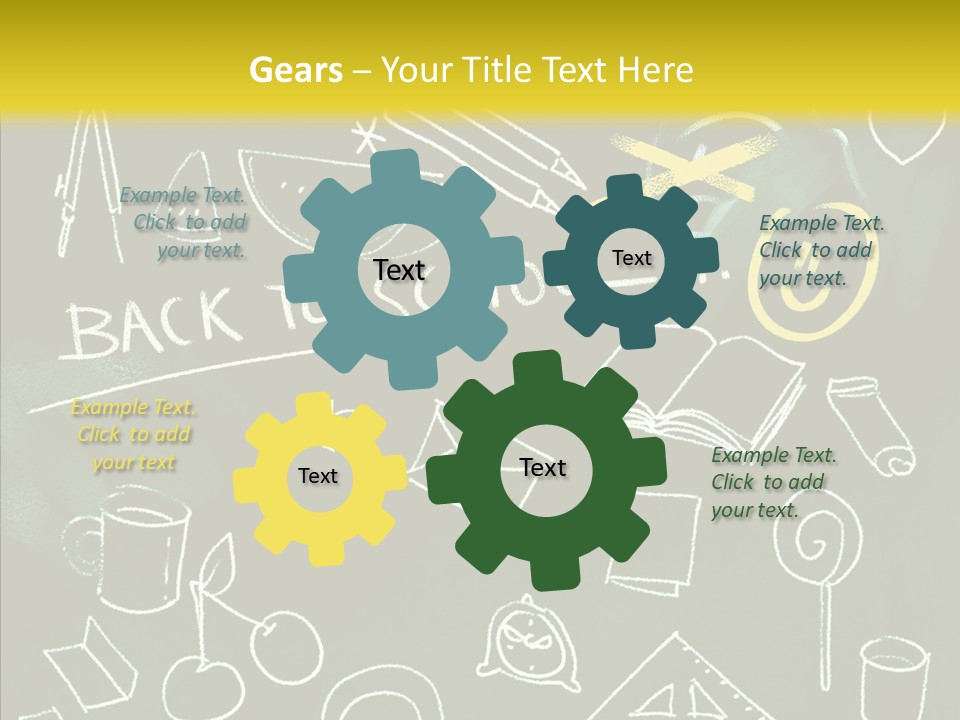 Empty Frame Lettering PowerPoint Template