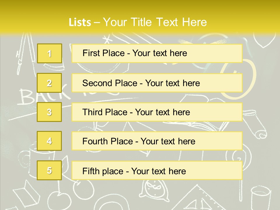 Empty Frame Lettering PowerPoint Template