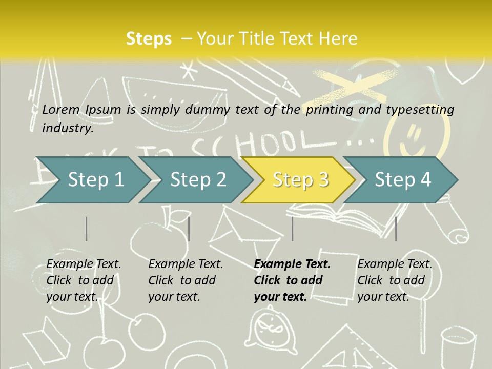 Empty Frame Lettering PowerPoint Template