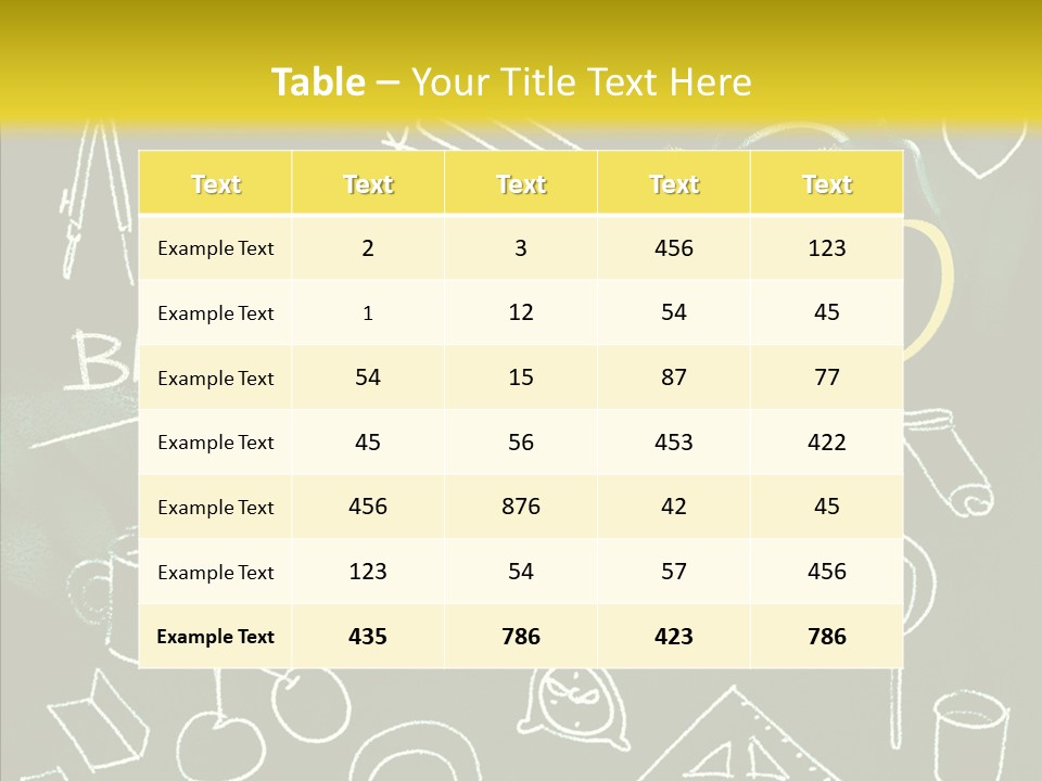 Empty Frame Lettering PowerPoint Template