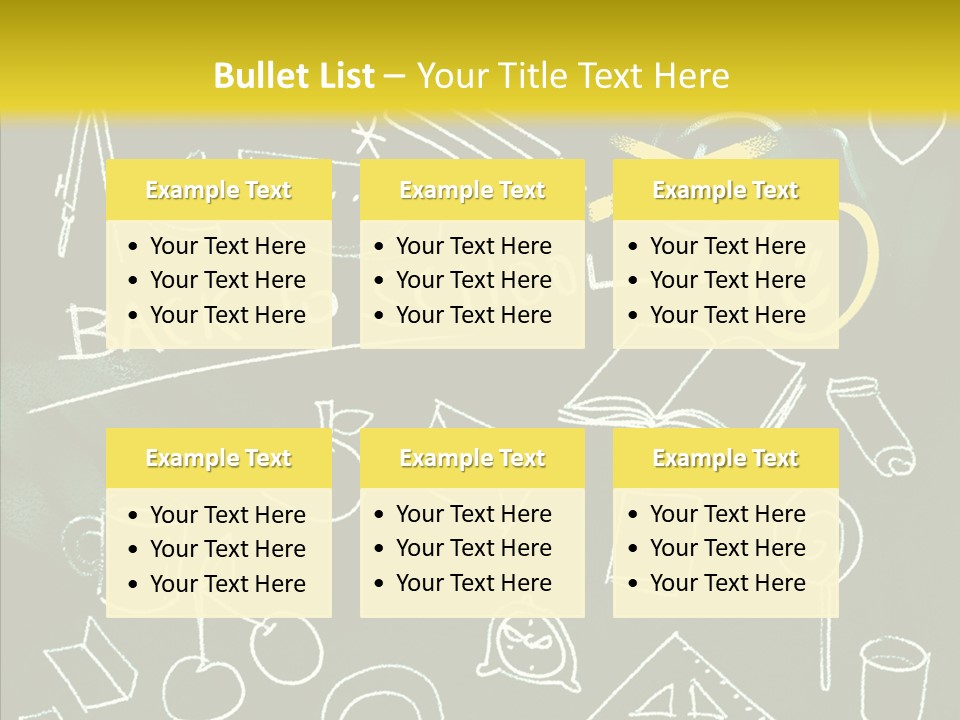 Empty Frame Lettering PowerPoint Template