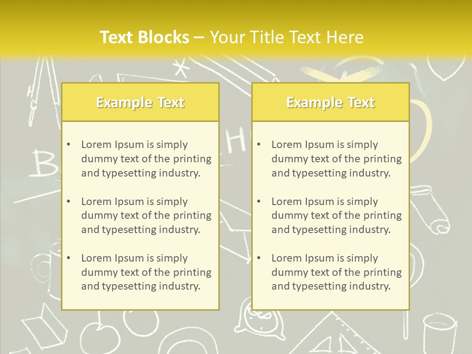 Empty Frame Lettering PowerPoint Template