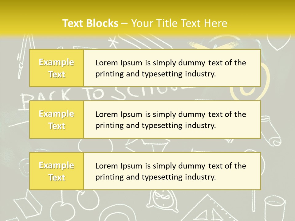 Empty Frame Lettering PowerPoint Template