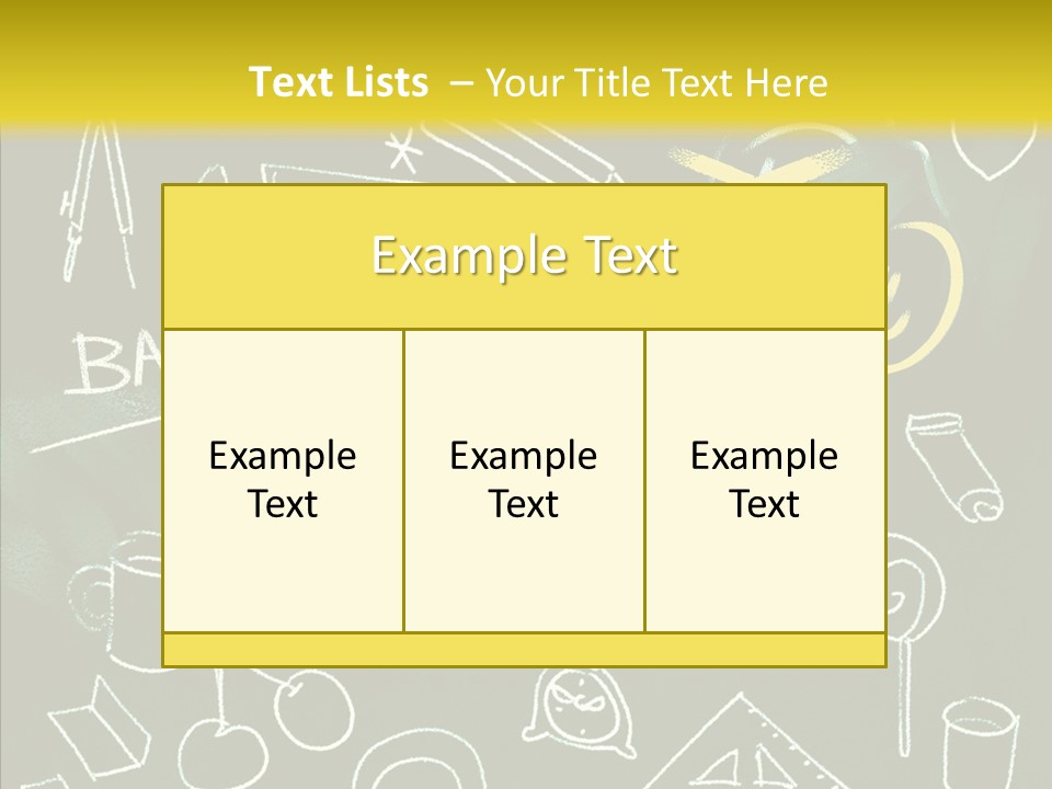 Empty Frame Lettering PowerPoint Template