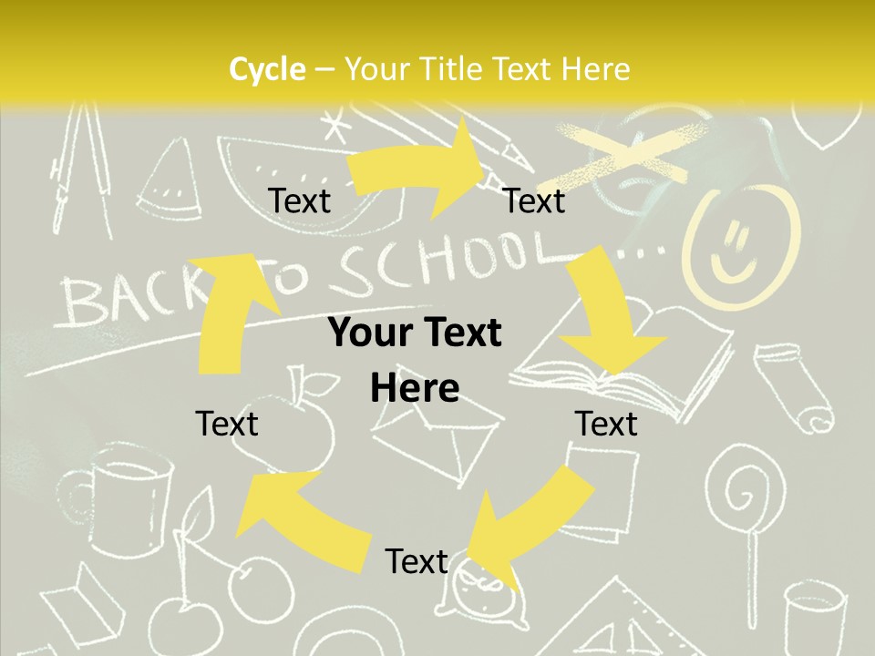 Empty Frame Lettering PowerPoint Template