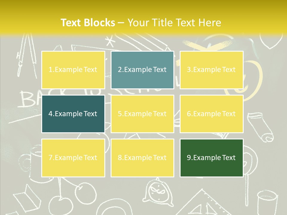 Empty Frame Lettering PowerPoint Template