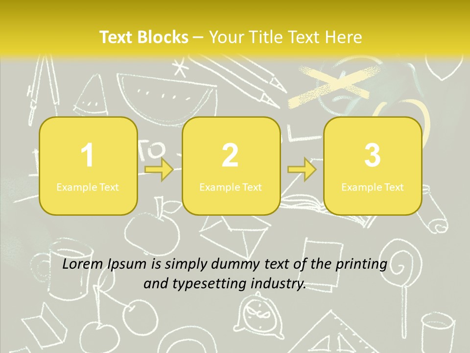 Empty Frame Lettering PowerPoint Template