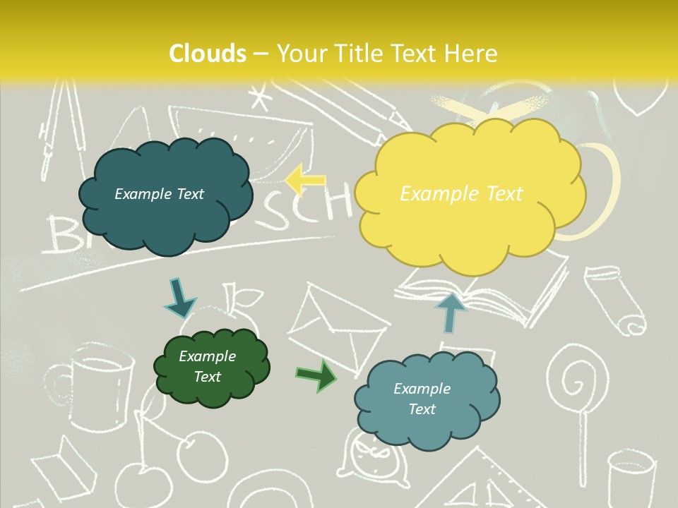 Empty Frame Lettering PowerPoint Template