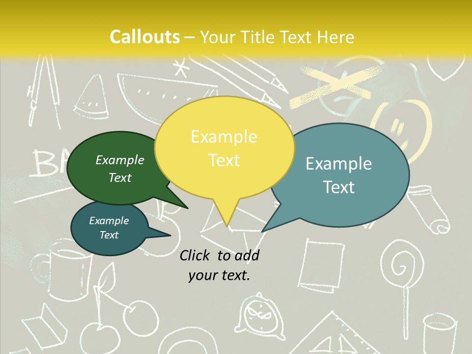Empty Frame Lettering PowerPoint Template