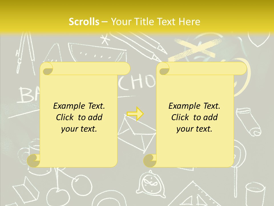 Empty Frame Lettering PowerPoint Template