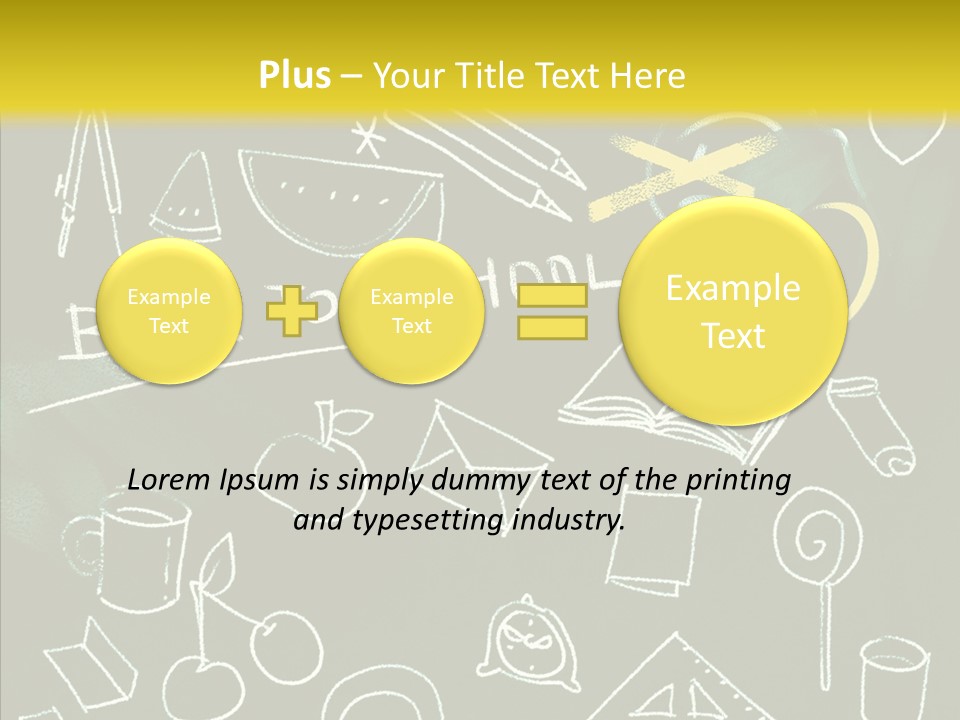 Empty Frame Lettering PowerPoint Template