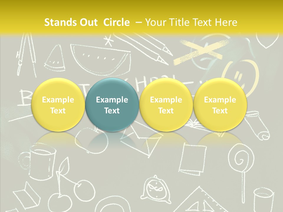 Empty Frame Lettering PowerPoint Template