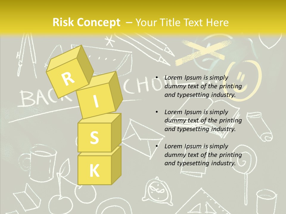 Empty Frame Lettering PowerPoint Template