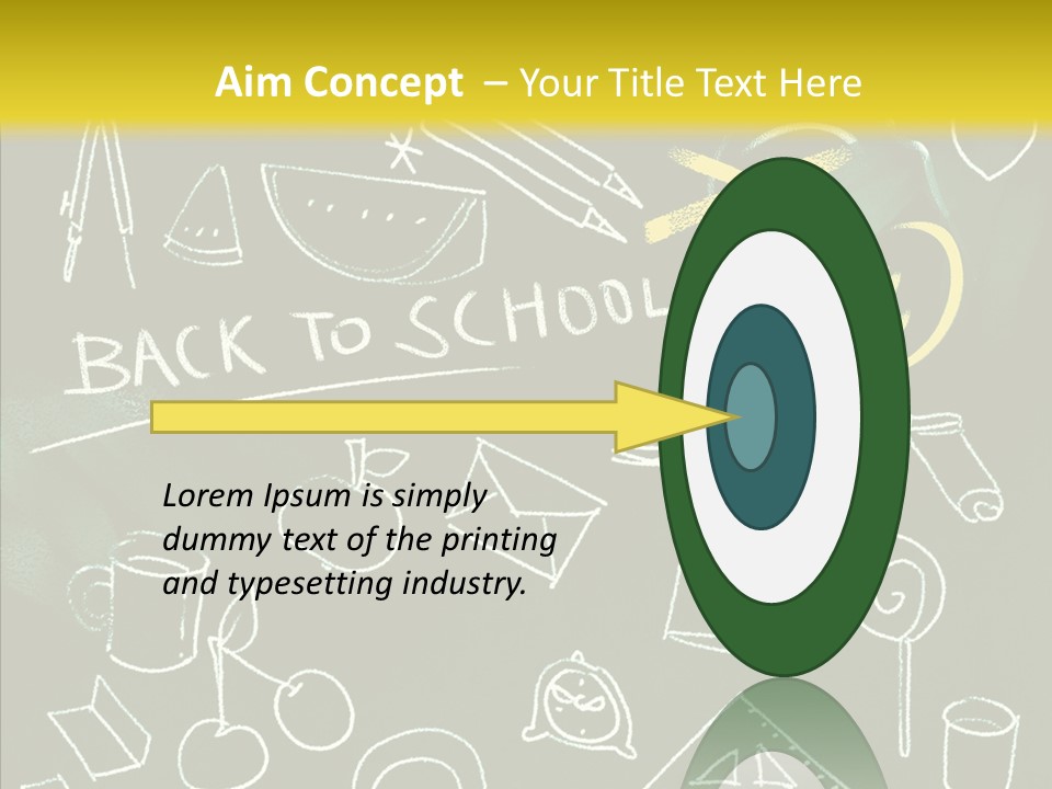 Empty Frame Lettering PowerPoint Template