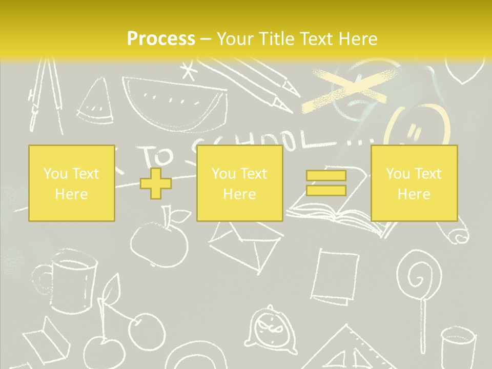 Empty Frame Lettering PowerPoint Template