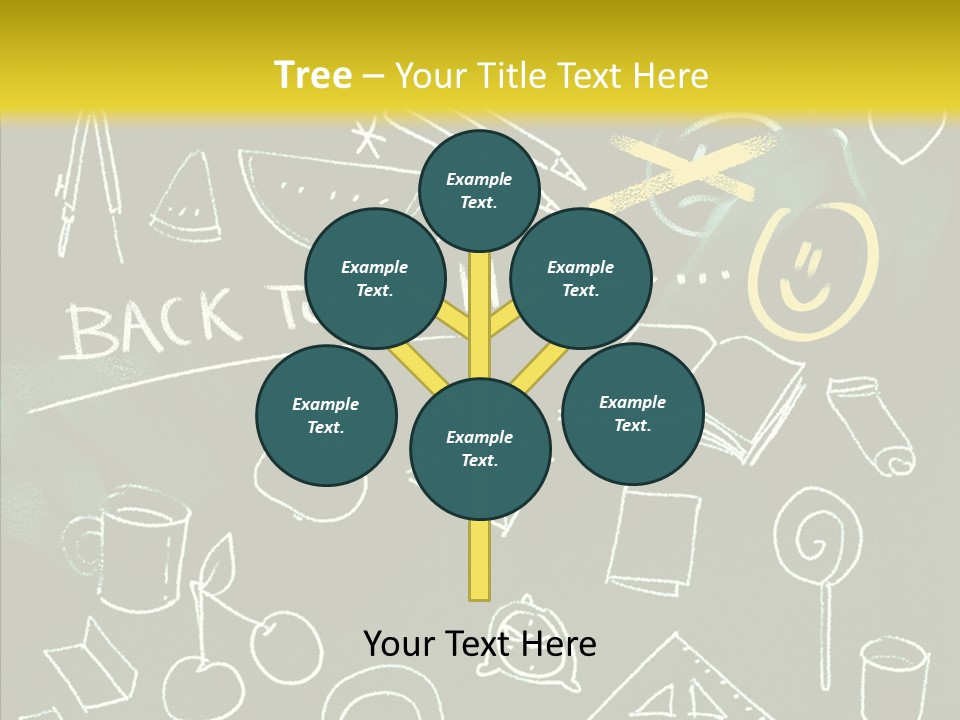 Empty Frame Lettering PowerPoint Template