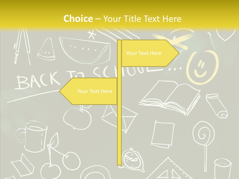Empty Frame Lettering PowerPoint Template