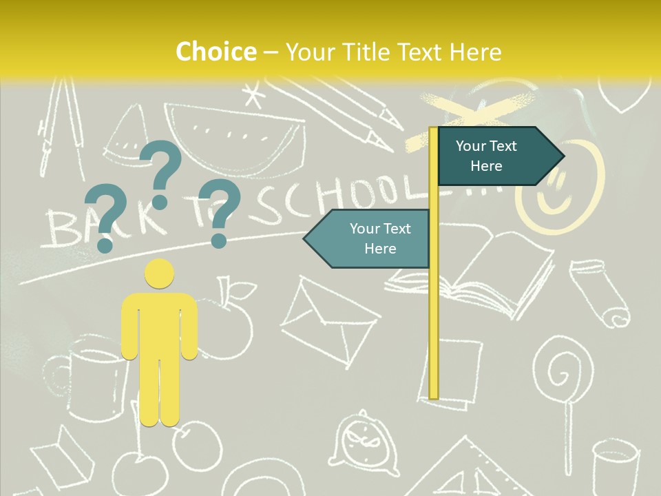 Empty Frame Lettering PowerPoint Template
