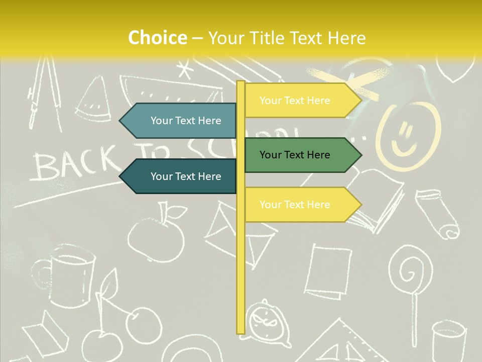 Empty Frame Lettering PowerPoint Template