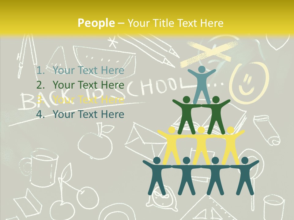 Empty Frame Lettering PowerPoint Template