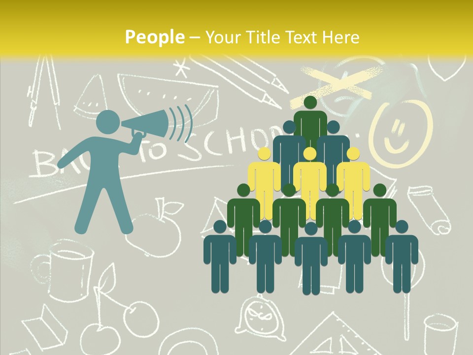 Empty Frame Lettering PowerPoint Template