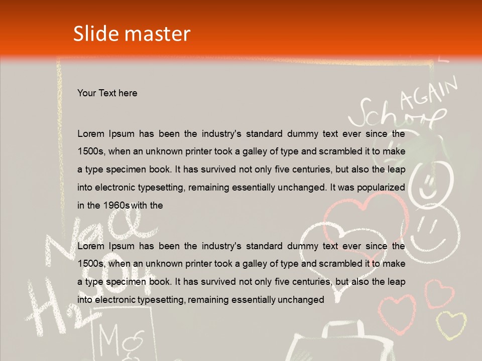 Title Grunge Symbol PowerPoint Template