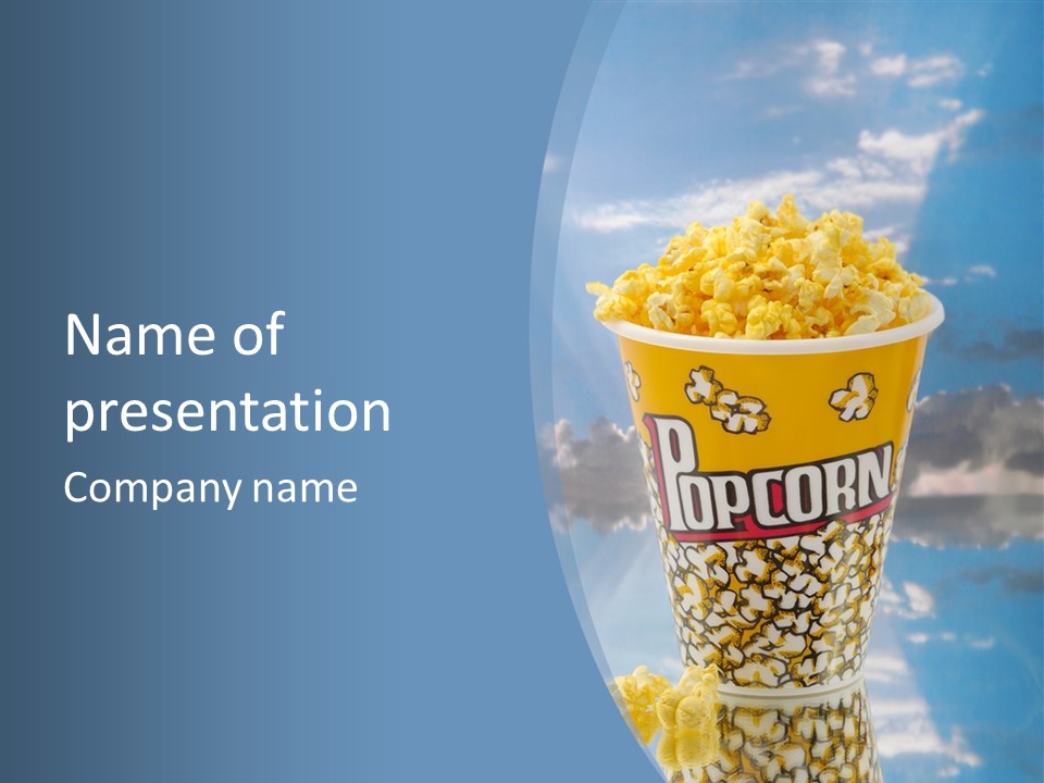 One Theater Bucket PowerPoint Template