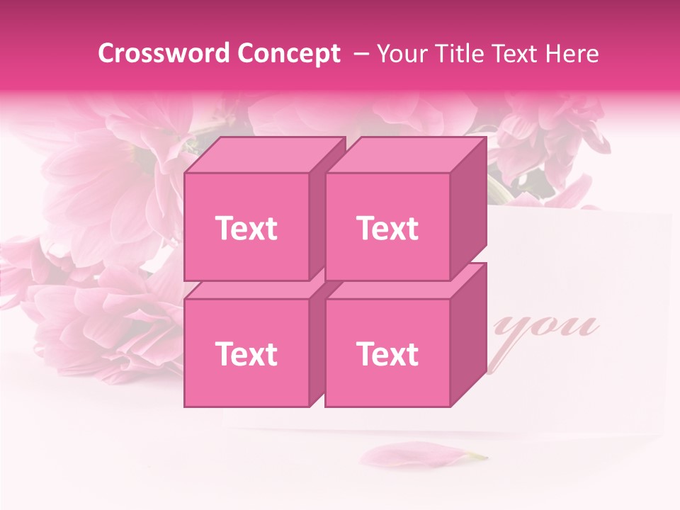 Blank Script Floral PowerPoint Template