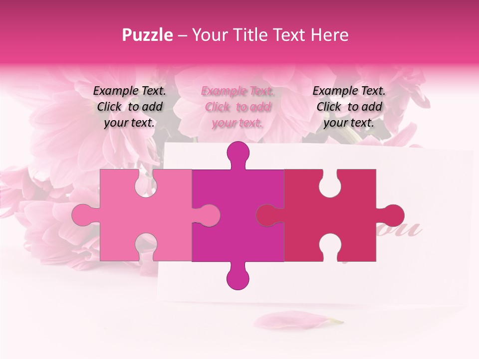 Blank Script Floral PowerPoint Template