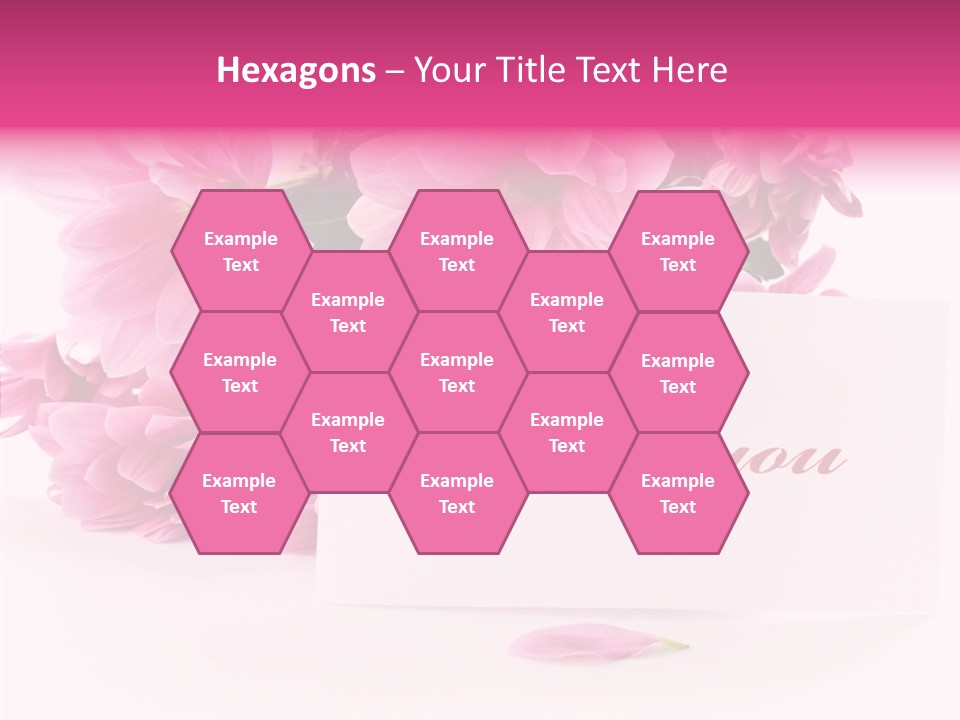 Blank Script Floral PowerPoint Template