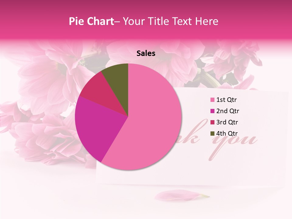 Blank Script Floral PowerPoint Template