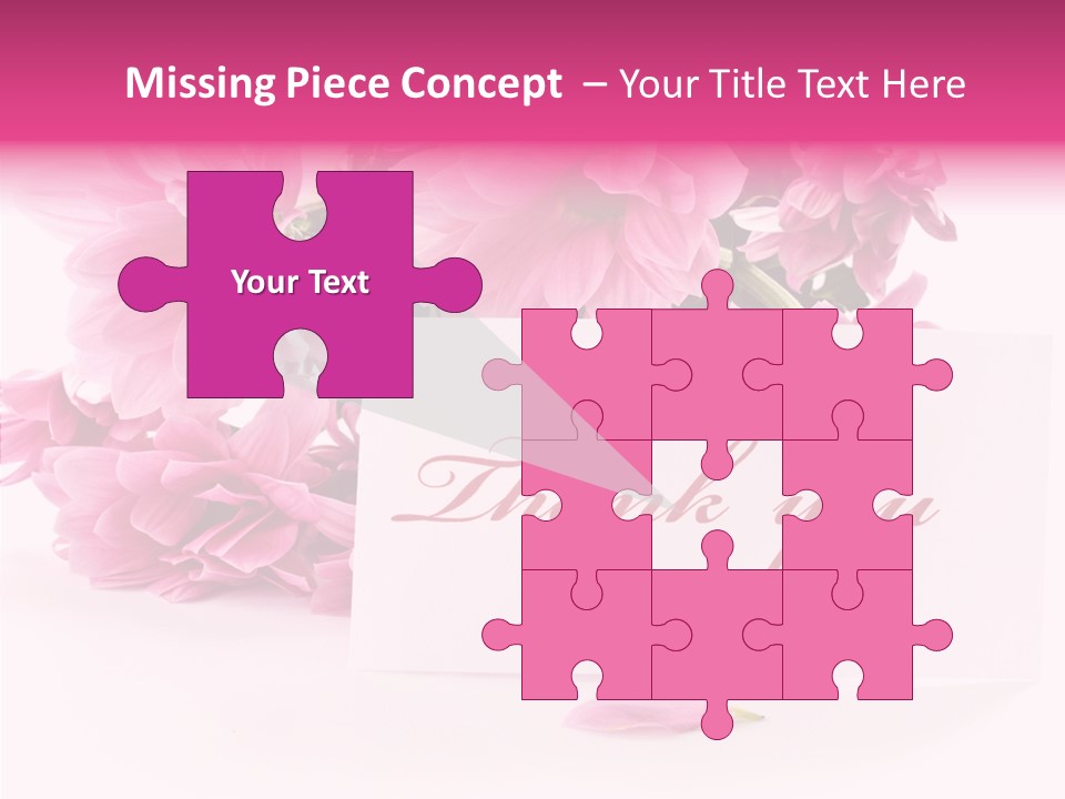 Blank Script Floral PowerPoint Template