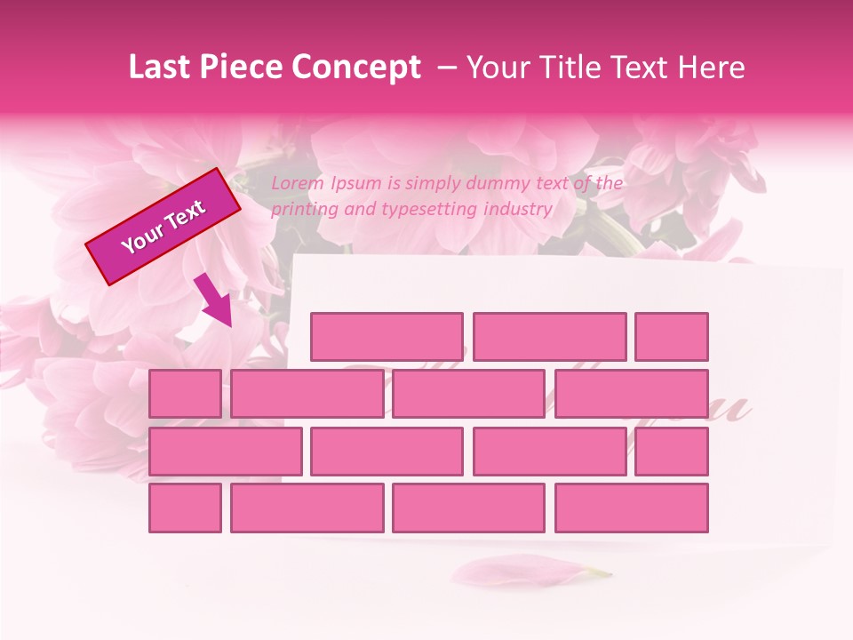 Blank Script Floral PowerPoint Template