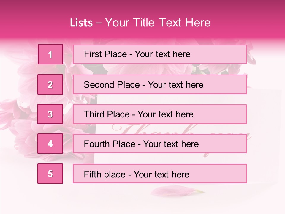 Blank Script Floral PowerPoint Template