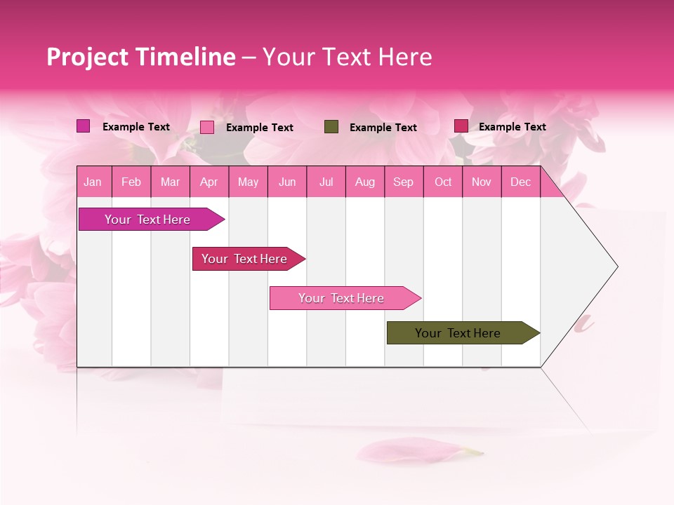 Blank Script Floral PowerPoint Template
