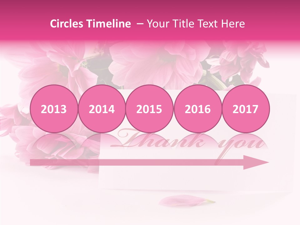 Blank Script Floral PowerPoint Template