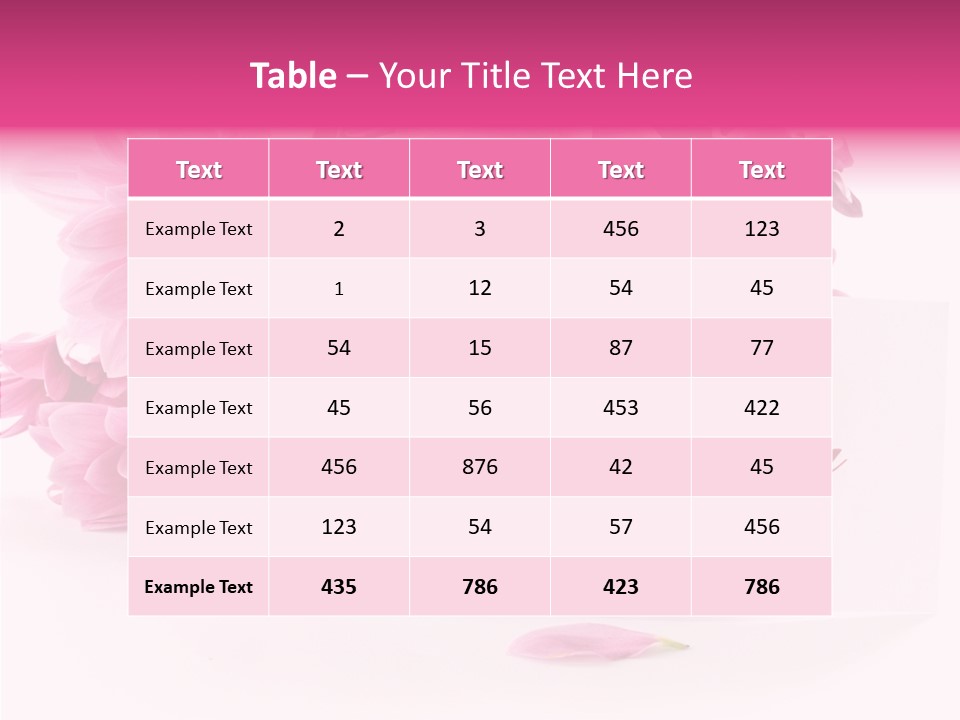 Blank Script Floral PowerPoint Template