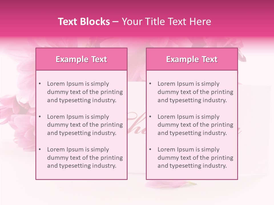Blank Script Floral PowerPoint Template