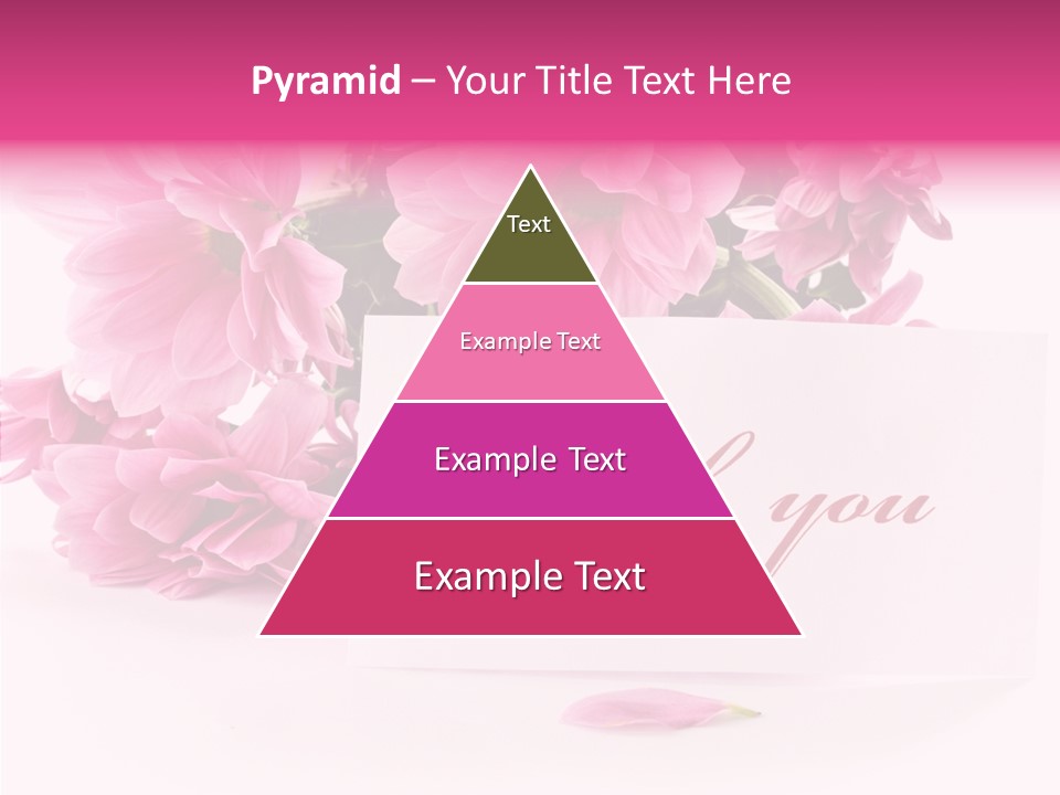 Blank Script Floral PowerPoint Template
