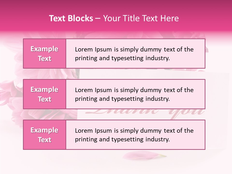 Blank Script Floral PowerPoint Template