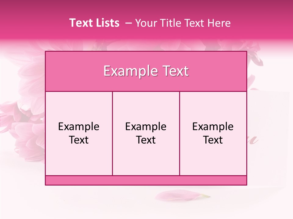 Blank Script Floral PowerPoint Template