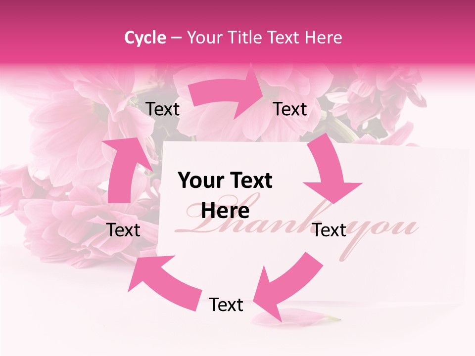 Blank Script Floral PowerPoint Template